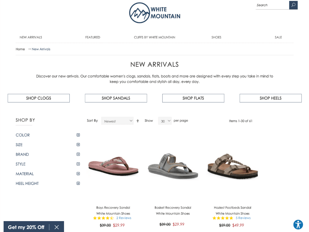 White Mountain Shoes