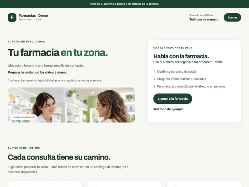 Diseño de página web para farmacias